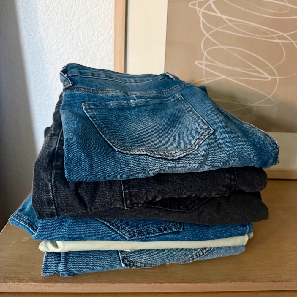 Bundle of 6 Target  High Waisted Jeans/pants size 12-16